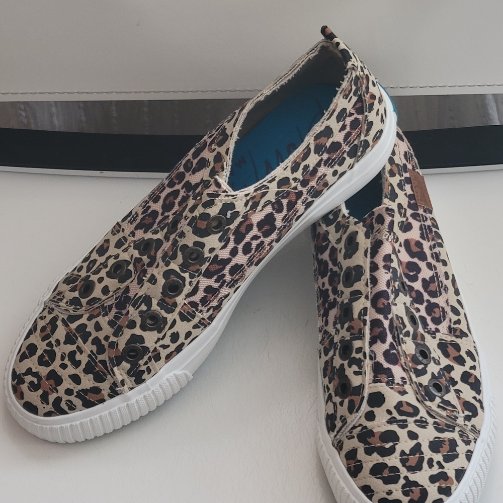 Blowfish Leopard Print Slip-On Sneakers